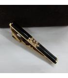 クリスチャンディオール Christian Dior MONISIEUR タイピン ロゴ ゴールド ブラック ヴィンテージ オールド