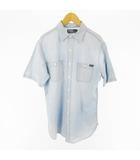 ポロ バイ ラルフローレン Polo by Ralph Lauren シャンブレーシャツ 半袖 ライトブルー S ラルフローレン(株) トップス ヴィンテージ オールド