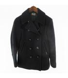 ブルーブルー BLUE BLUE Pコート ピーコート ダブル 紺 ネイビー 碇ボタン 0 XS ウール 聖林公司 日本製 アウター