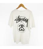 ステューシー STUSSY Tシャツ 半袖 Sリンク ストック 両面 ロゴ 白 ホワイト ブラック M メキシコ製 株式会社ジャック