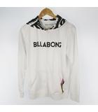 ビラボン BILLABONG ラッシュガード パーカー UVカット ジップアップ RASH ZIP HO 長袖 AI011-856 白 ホワイト ロゴ M