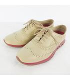 ZEROGRAND ゼログランド オックスフォード ウィングチップ シューズ  ベージュ ピンク 5 1/2 B 約22.5cm W24576 靴