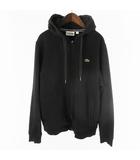 ラコステ LACOSTE スポーツ Sport SH7609 スウェット パーカー ジップアップ ワッペン 裏起毛 黒 ブラック FR5 USL