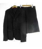 ブラックコムデギャルソン BLACK COMME des GARCONS Freedom フリーダム M AD2019 1D-J017 1D-P026 セットアップ 上下 テーラードジャケット ショートパンツ ショーツ ハーフ ロゴ 総柄 黒