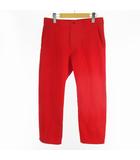 コムデギャルソンオムプリュス COMME des GARCONS HOMME PLUS ポリ縮 縮絨加工 テーラードパンツ スラックス PF-P050 レッド 赤 S AD2020 ボトムス