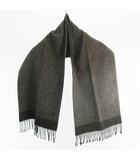 ギラロッシュ Guy Laroche マフラー ロゴ 刺繍 グレー 130cm×30cm ウール