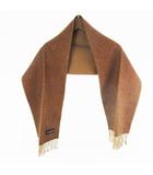 ギラロッシュ Guy Laroche マフラー チェック 格子柄 茶 ブラウン 135cm×30cm ウール