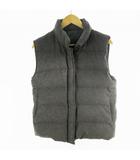 モンクレール MONCLER 青タグ ダウンベスト ウール チャコールグレー 0 アウター ヴィンテージ オールド 無地 ジャケット