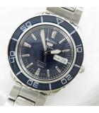 セイコー SEIKO 5スポーツ 7S36-04N0 SNZH53 腕時計 デイデイト 自動巻き 裏スケ ネイビー ブルー 40mm 動作確認済
