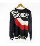 LL セーター ニット クルーネック ロゴ ウール アクリル ネイビー レッド ホワイト トップス