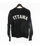 チャンピオン CHAMPION S149 リバースウィーブ REVERSE WEAVE トレーナー スウェット M ブラック 黒 ロゴ プリント SPIN/CO OTTAWA  ヴィンテージ オールド