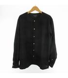 ユナイテッドトウキョウ UNITED TOKYO ノーカラーシャツ 407300012 長袖 2 チェック グリーン ネイビー 緑 紺 トップス