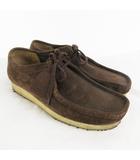クラークス clarks UK 8 1/2 26.5cm 979E ワラビー Wallabee シューズ ブーツ スウェード レザー 茶 ブラウン 靴