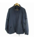 ギャップ GAP 90s OLD オールド L 中綿 ブルゾン ジャケット ジップアップ ドローコード パイピング フリース 紺 ネイビー ヴィンテージ アウター