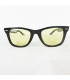 レイバン RAY BAN WAYFARER ウェイファーラー RB2140-F 901/R6 ブラック 黒  イエローレンズ サングラス メガネ