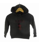 ポロ ラルフローレン POLO RALPH LAUREN 4 110 キッズ 子供服 パーカー スウェット プルオーバー プリント ロゴ ブラック 黒