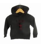 ポロ ラルフローレン POLO RALPH LAUREN 3/3T 100 キッズ 子供服 パーカー スウェット プルオーバー プリント ロゴ ブラック 黒