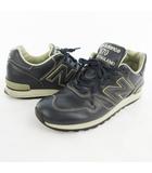 ニューバランス NEW BALANCE UK7 約25.5cm UK製 スニーカー M670NVY オールレザー ネイビー 紺 MADE IN INGLAND 靴
