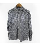 ポータークラシック Porter Classic M SPECIAL EDITION ROLL UP ロールアップ シャツ 長袖 ギンガムチェック ポケット コットン ネイビー 紺  ホワイト 白