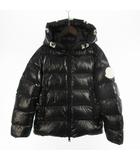 モンクレール MONCLER 1 デュボア DUBOIS ダウンジャケット E20914131505 ロゴ プリント 黒 ブラック 白 ホワイト アウター ブルゾン 株式会社モンクレールジャパン