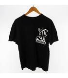 ワールドワイドフェイマス WORLD WIDE FAMOUS L Tシャツ 半袖 ロゴ プリント ブラック 黒  コットン トップス クルーネック