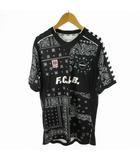 エフシーレアルブリストル F.C.Real Bristol FCRB MEYBA(メイバ) 21SS L ゲームシャツ Tシャツ 半袖 MF1S21AV ペイズリー柄 ロゴ ソフネット SOPFNET ブラック 黒