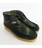 クラークス clarks UK 8 1/2 26.5cm ワラビー ブーツ Wallabee Boot GRN Camouflage グリーン カモフラージュ 迷彩 26177769 靴 26ss