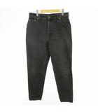 リーバイス Levi's 90s USA製 14 REG L 550 後染め ブラック デニムパンツ ジーンズ Gパン 裏刻印573 ヴィンテージ オールド 黒 ボトムス