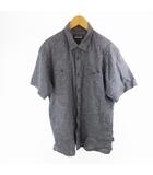 M バックステップシャツ 半袖 STY53139SP19 ヘンプ コットン 麻 ネイビー 紺 総柄 刺繍 トップス パタゴニアインターナショナルインク