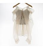 フレイアイディー FRAY I.D 24ss ニット コルセット レイヤード シャツ ブラウス FWNT242093 ベージュ