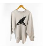 ディセンダント DESCENDANT 2 CETUS CREW NECK ロゴ プリント クルーネック スウェット トレーナー グレー 裏起毛