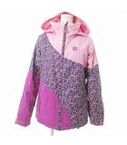 バートン BURTON 中綿 スノーボードジャケット スノーウェア ウィンタースポーツ モザイク柄 XL ピンク 0317 ■GY09