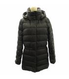 ポロ ラルフローレン POLO RALPH LAUREN 美品 近年 2WAY ダウンコート フーデットコート ロゴプレート 黒 ブラック S 160/84A 0411 ■GY09