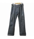 ジースターロウ G-Star RAW 3301 コーティング デニム パンツ ジーンズ ボタンフライ シンチバック W28 S相当 ブルー系 X