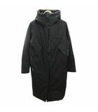 モンクレール MONCLER 美品 近年 MAUVE モーブ ナイロン ライトダウンコート ジャケット ロング G20931C00012539HW ブラック 黒 1 約S相当 0523 ☆AA★