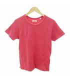 近年 Tシャツ カットソー H 刺繍 半袖 3 赤 レッド /HO