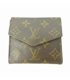 ルイヴィトン LOUIS VUITTON ヴィンテージ ポルトモネ ビエ カルトクレディ 二つ折り財布 ウォレット モノグラム レザー 茶 ブラウン  M61652 /HO