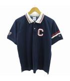 チャンピオン CHAMPION 近年 ポロシャツ ゴルフウエア ロゴ 刺繍 半袖 M 紺 ネイビー C3-TG312 0715