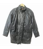  カレッサ karrsa レザー ジャケット ブルゾン 革ジャン ジップアップ 黒 0721 ●ECO