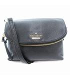 ケイトスペード KATE SPADE ショルダーバッグ レザー ロゴ 黒 ブラック /AE