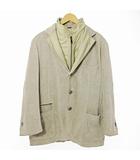 コルネリアーニ Corneliani テーラードジャケット ブレザー ジップアップ 52 ベージュ 0724
