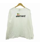 エレメント ELEMENT スケートボード Tシャツ ロゴ 白 ホワイト M