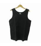 美品 タンクトップ ノースリーブ XL 黒 ブラック 0809 ●ECO