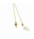 ケイトスペード KATE SPADE 新品同様 パヴェアイスクリーム ネックレス ペンダント 金色 ゴールドカラー