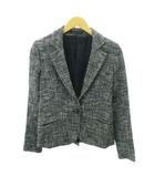 セオリー Theory テーラードジャケット 総裏 シングル ツイード 00 グレー 1002 ■YHS5