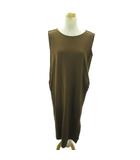 プラステ PLST ワンピース ノースリーブ ロング丈 M 茶 ブラウン 1017 ■YHS6