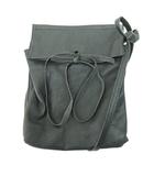 アンドゥムルメステール ANN DEMEULEMEESTER 本人期 レザー シワ加工 ショルダーバッグ 斜め掛け 黒 ブラック