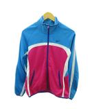 ナイキ NIKE トラックジャケット ジャージ スウォッシュ ロゴ 刺繍 M 水色 ライトブルー ピンク 1125 ■YHS8