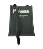 アレキサンダーマックイーン ALEXANDER MCQUEEN 美品 ナイロン ロゴ ショルダーバッグ クロスボディ 黒 ブラック