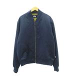 ステューシー STUSSY 近年 ヘビーサテン ボンバージャケット MA1 ミリタリー 中綿 キルティング 紺 ネイビー XL 大きいサイズ 115357